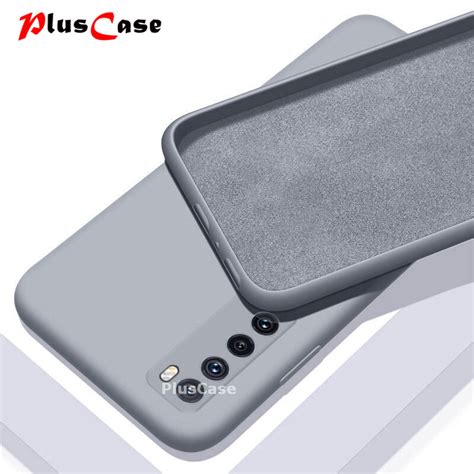 Pluscase สำหรับ Huawei Nova 7 5g กรัมกรณีซิลิโคนเหลวนุ่มปกหลังบางกัน