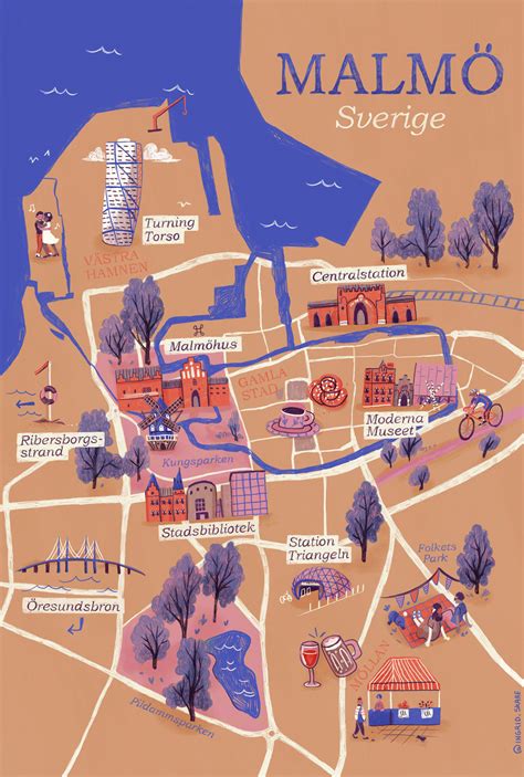 Malmö Map on Behance