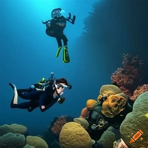 Scuba Diver Exploring The Underwater World On Craiyon