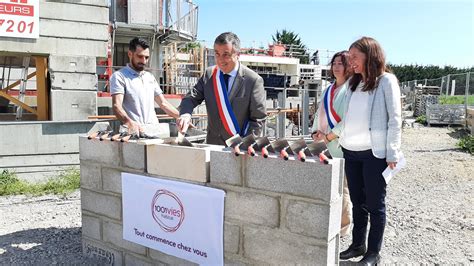 Première pierre de la résidence François Desnoyer à La Frette sur Seine