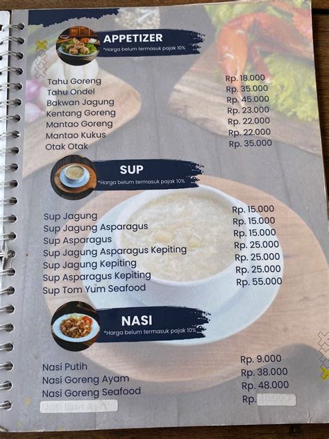 Menu At Bandar Djakarta Restaurant Jakarta Jl Pantai Indah No7