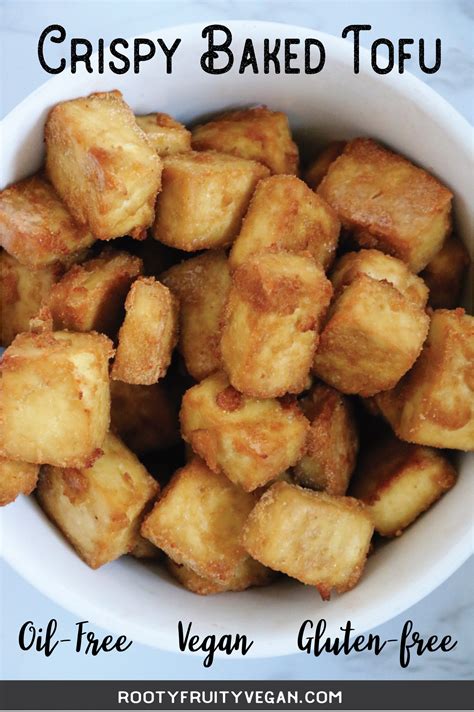 How To Make Crispy Baked Tofu Without Oil Rooty Fruity Vegan