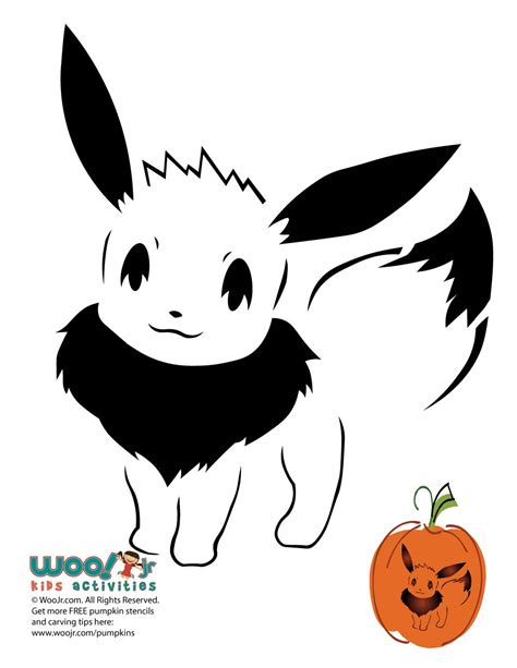 Pokemon Pumpkin Stencils