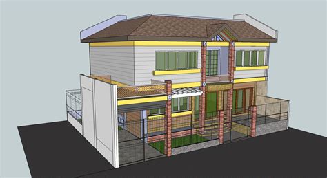 2 Storey House Design With Rooftop - Under Asia