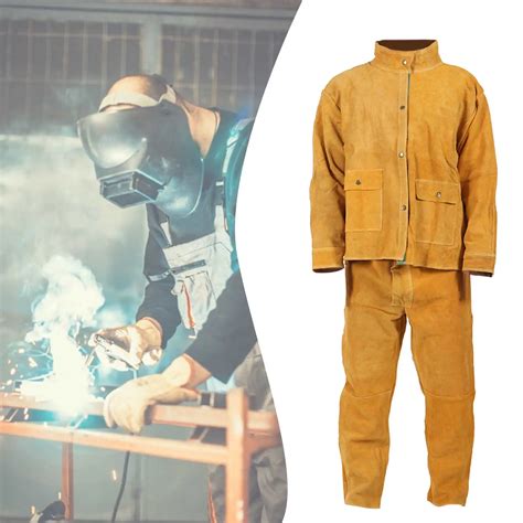 Flame Retardant Suit Welding Protective Welding Clothing Cowhide