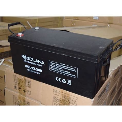 Jual Battery VRLA Solana 12v 200ah Aki Kering Solana Deep Cycle 12v 200