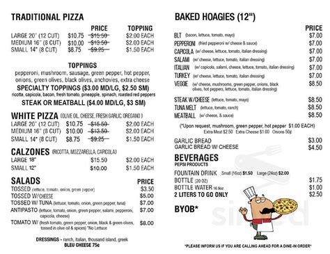 Pizza Als 2 Sabraton Menu In Morgantown West Virginia Usa