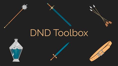 DND Toolbox Magic Item Generator Create Unique Artifacts