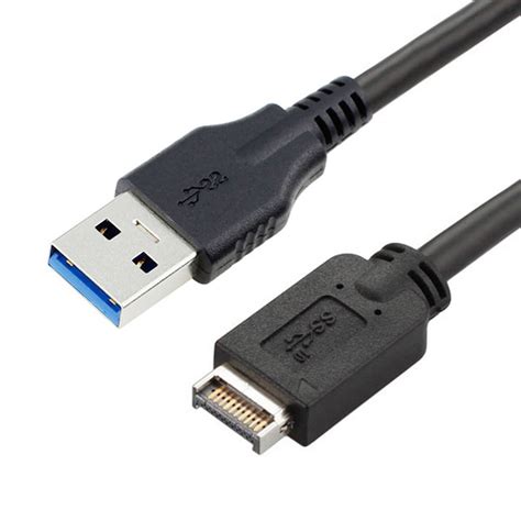 Usb 31 Type E Front Panel Header To Type A Male Adapter Cable 50cm