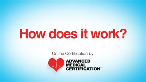 Advanced Medical Certification How Does It Work Youtube