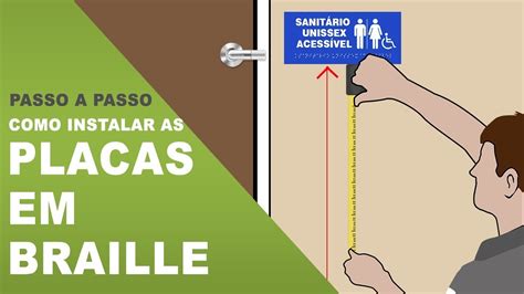 PASSO A PASSO COMO INSTALAR PLACAS EM BRAILLE DA FORMA CERTA NBR 9050