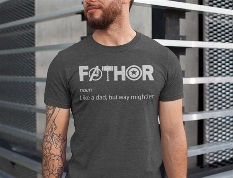 Fathor Shirt Noun Like A Dad Just Way Mightier Tshirt Best Dad Shirt