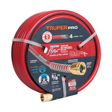 Ripley MANGUERA TRUPER CF 16040 5 8 SUPER REFORZADA 4 CAPAS 30 M