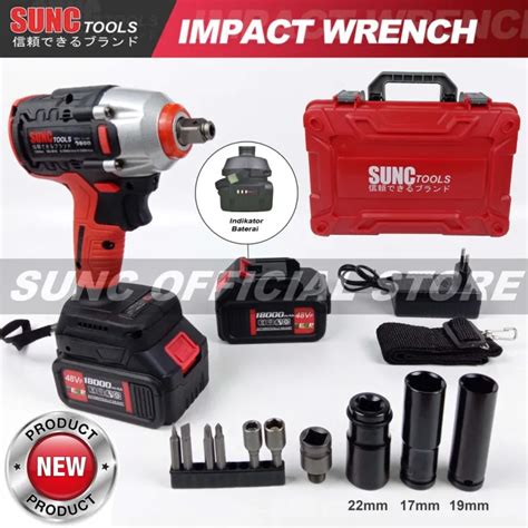 Pembuka Baut Impact Wrench Bor Cordless Type Vf Baterai Sunc By Jld