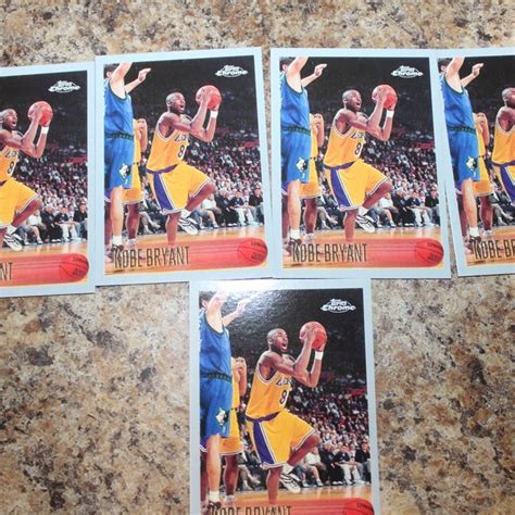 Kobe Bryant Topps Chrome Rookie Reprint Etsy