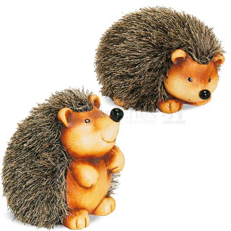 Igel Deko Figur Herbst Deko St Ck Set Sitzend Stehend Herbstdeko