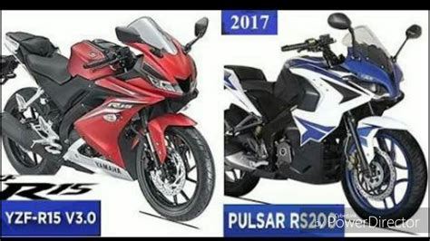 R15 VS Pulsar Rs 200 Comparison Review YouTube