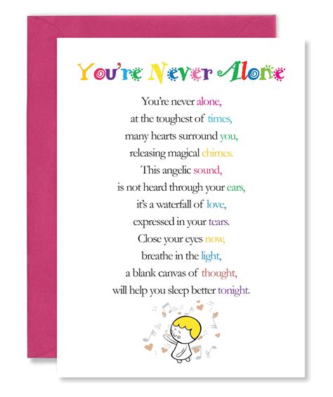 Buy Clarabelle Cards You Re Never Alone Supportive Thinking Of