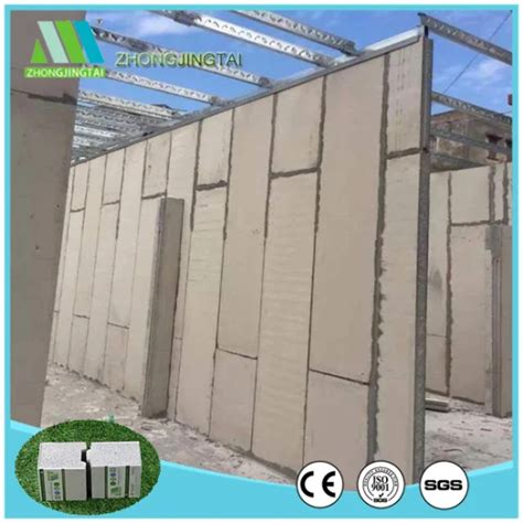 Polyurethane Insulated Lightweight Partition Wall Panel Foam Concrete