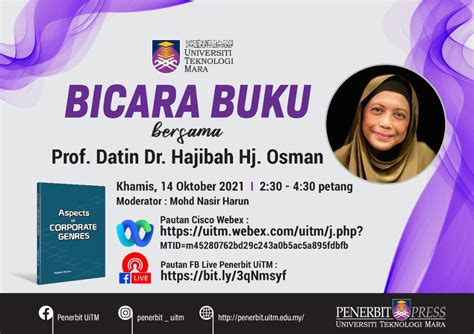 Poster Bicara Buku Prof Hajibah Jpeg Uitm News Hub