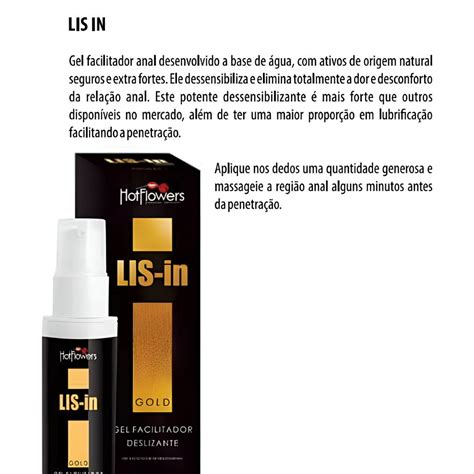 Lis In Gel Deslizante Facilitador Anal Sem Dor Em Hot Flowers Shopee Brasil