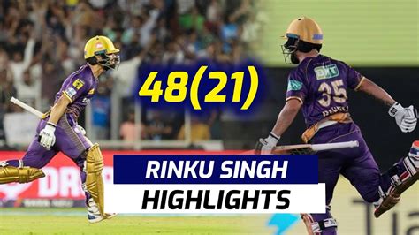 Rinku Singh Batting Today IPL 2023 KKR Vs GT Rinku Singh 5 Sixes On 5