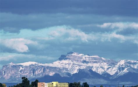 Snow On The Superstition Mountains