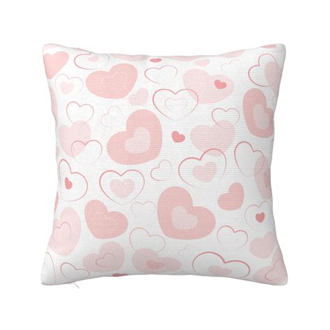 ZICANCN Pink Romantic Love Decorative Throw Pillow Covers Bed Couch