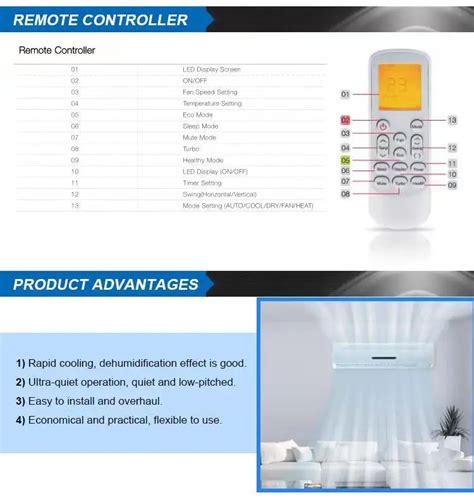 Customize Cooling Heat Smart Wifi Split Air Conditioners Conditioner