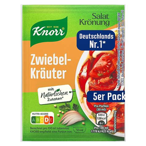 Knorr Salatkrönung Zwiebel Kräuter Für Ein Leckeres Salatdressing Mit