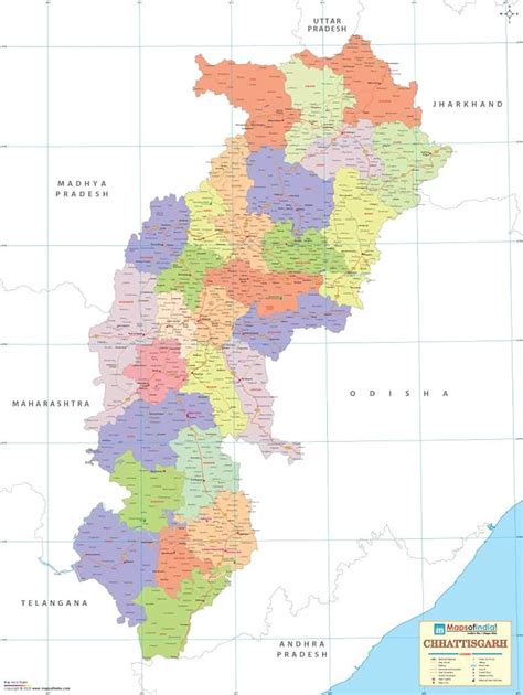 High Resolution Hd Map Of Chhattisgarh Updated 2023 58 Off