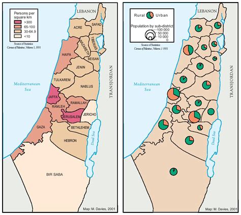 Passia Maps Palestine The Demography Of Palestine