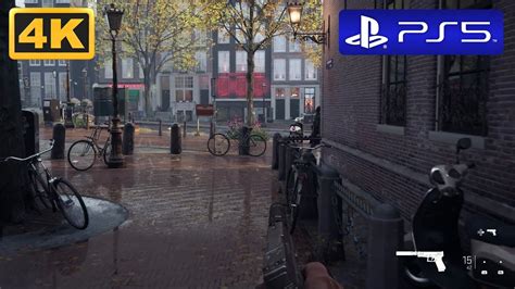 COD Modern Warfare 2 Amsterdam Mission Ultra Realistic PS5 4K 60FPS