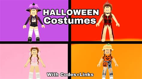 Roblox Halloween Costumes With Links And Codes Youtube