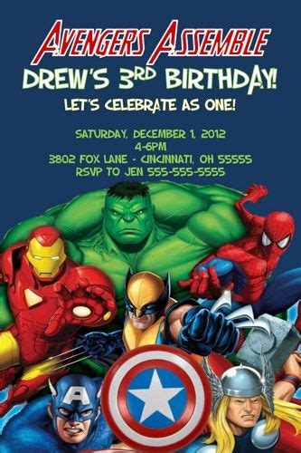 Detail Avengers Birthday Card Template Koleksi Nomer 36