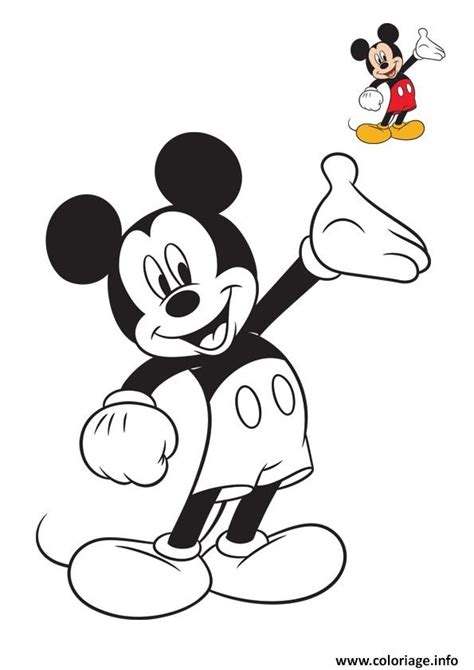 Coloriage Disney Mickey Original Dessin