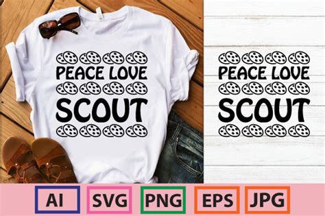 Peace Love Scout Graphic By Creative Trends Creative Fabrica