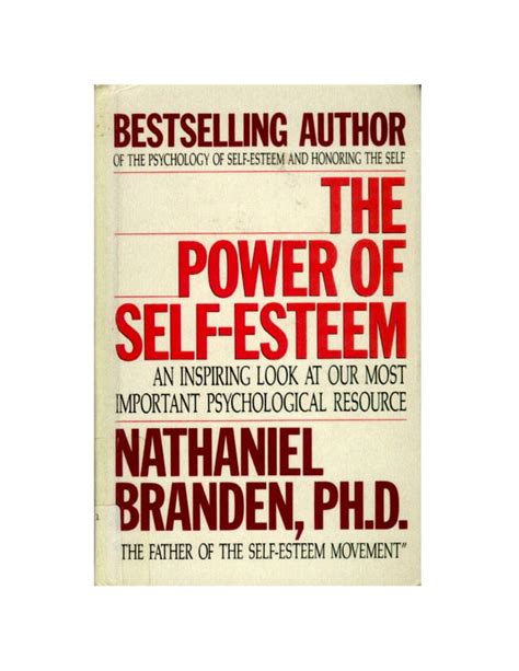 The Power Of Self Esteem Pdf