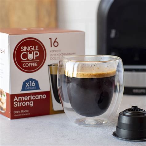 Кофе в капсулах Dolce Gusto формат Americano Strong 16 шт Single Cup