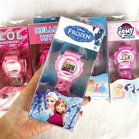 Disney Princess Frozen Electronic Watch Para Crian As Frozen Homem