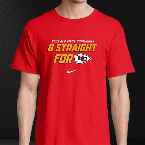 Kansas City Chiefs Afc West Division Champions 8 Straight For T-shirt - Shibtee Clothing