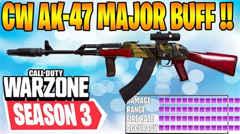 Warzone Season 3 CW AK 47 BUFF META AR Build Class Loadout COD Modern