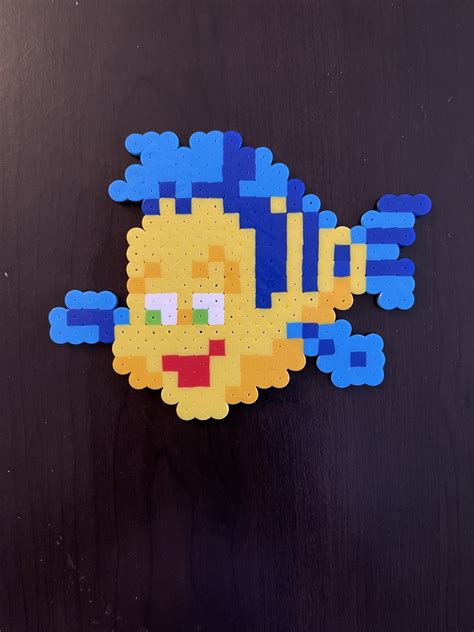 Flounder Perler Figure Etsy