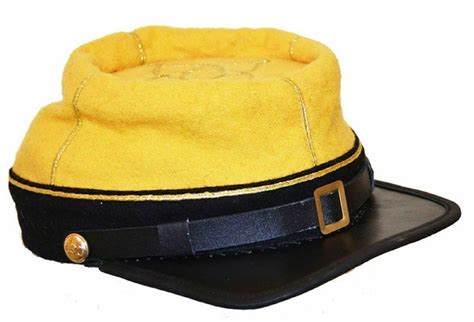 Civil War Cavalry Leather Peak St Nd Lieutenant S Captains Kepi