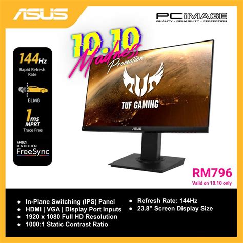 Asus Tuf Gaming Vg249q 238 144hz Gaming Monitor Pc Image