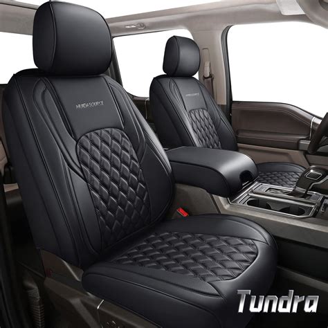 Huidasource Tundra Seat Covers Front Rear Waterproof Leather Car