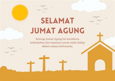 10 Poster Jumat Agung 2024 Cocok Buat Ucapan