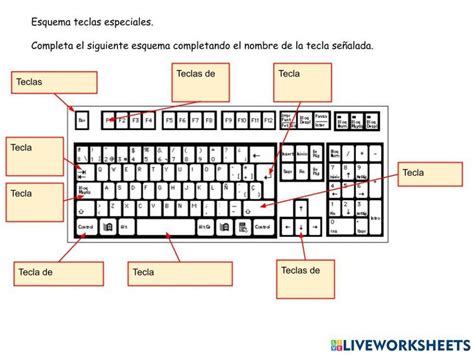 Teclas Principales Exercise Live Worksheets