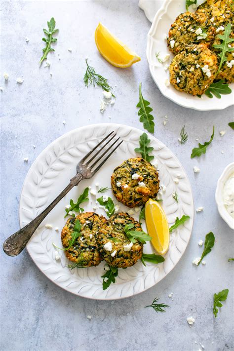 Baked Greek Zucchini And Quinoa Fritters The Delicious Plate