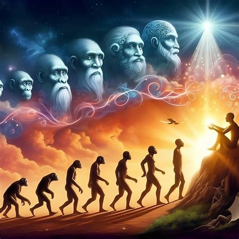 The Evolution Of The Human Species Premium Ai Generated Image